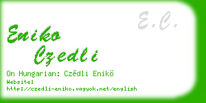 eniko czedli business card